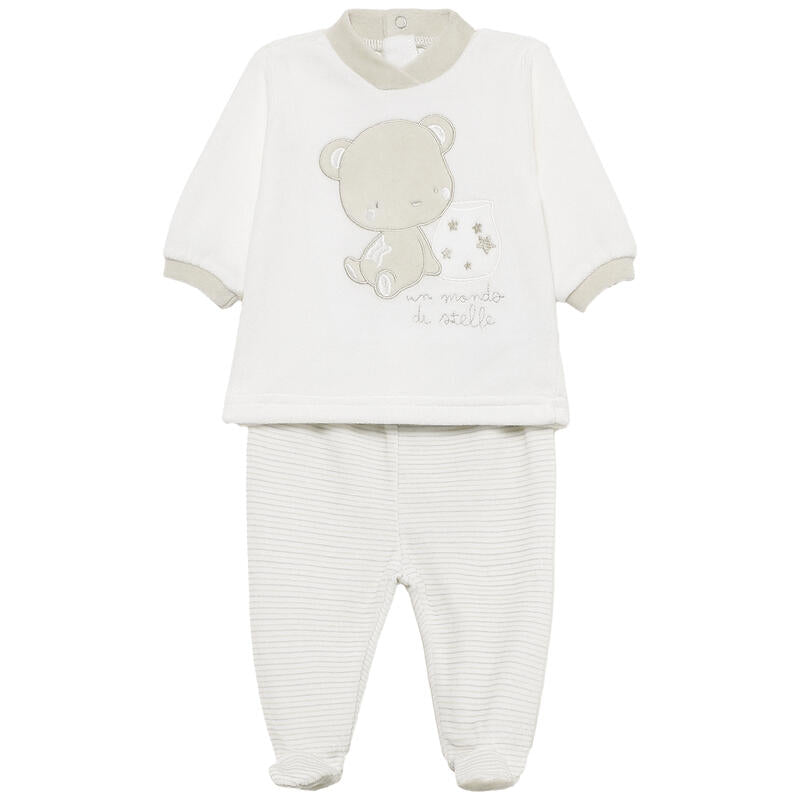 Completino ciniglia neonato Ellepi